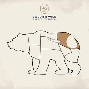 Swedish Wild Bären Steak - äußere Hüfte -Übersicht