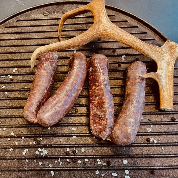 Rentier Bratwurst mit Brennnessel von Swedish Wild