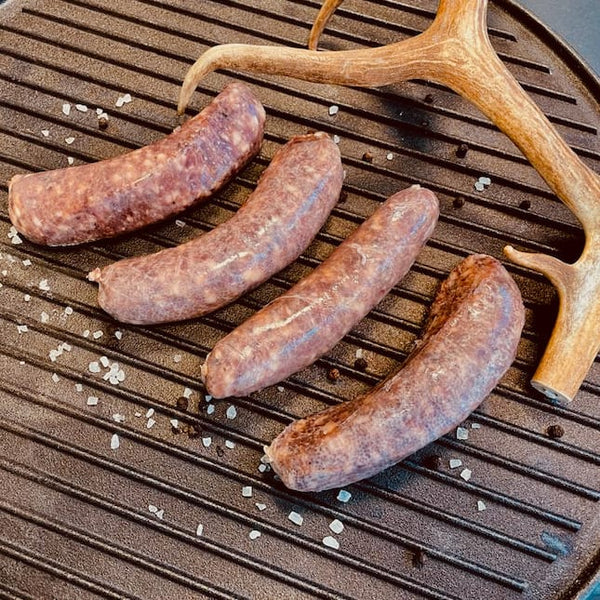 Schwedische Rentier Bratwurst mit Jalapeno